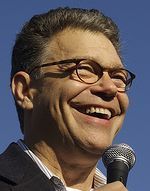 Al Franken, smiling big